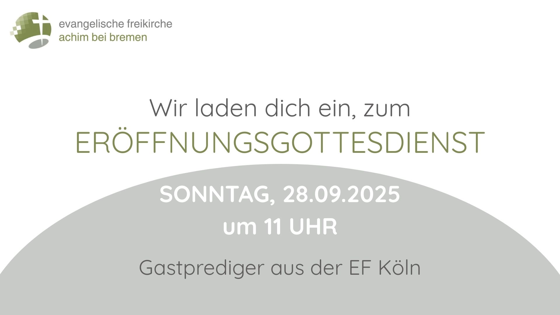 Eröffnungsgottesdienst